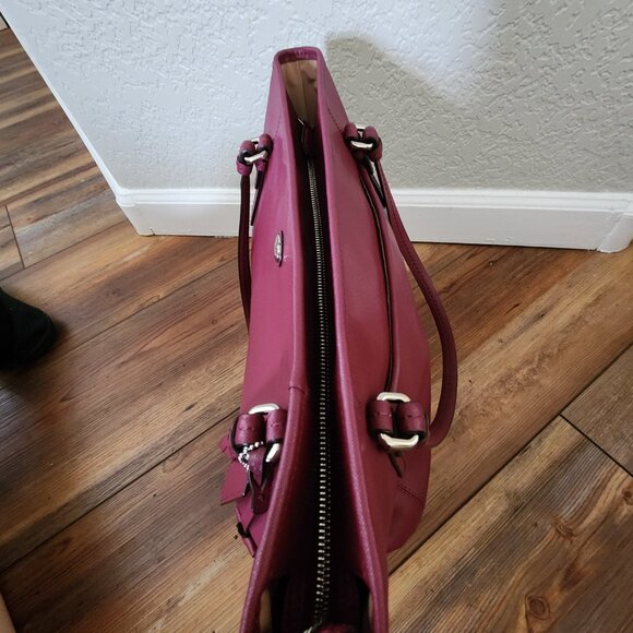 Euc Coach City Zip Top Leather Shoulder Bag Purse - Picture 11 of 14